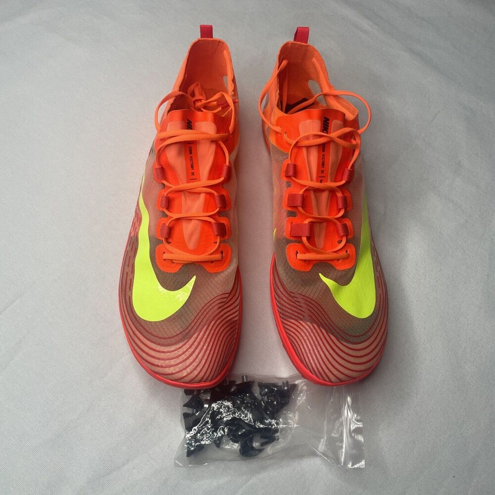 Nike Zoom Victory XC 5 Cross Country Cleats Shoes Orange AJ0847-801 Mens Sz 11.5